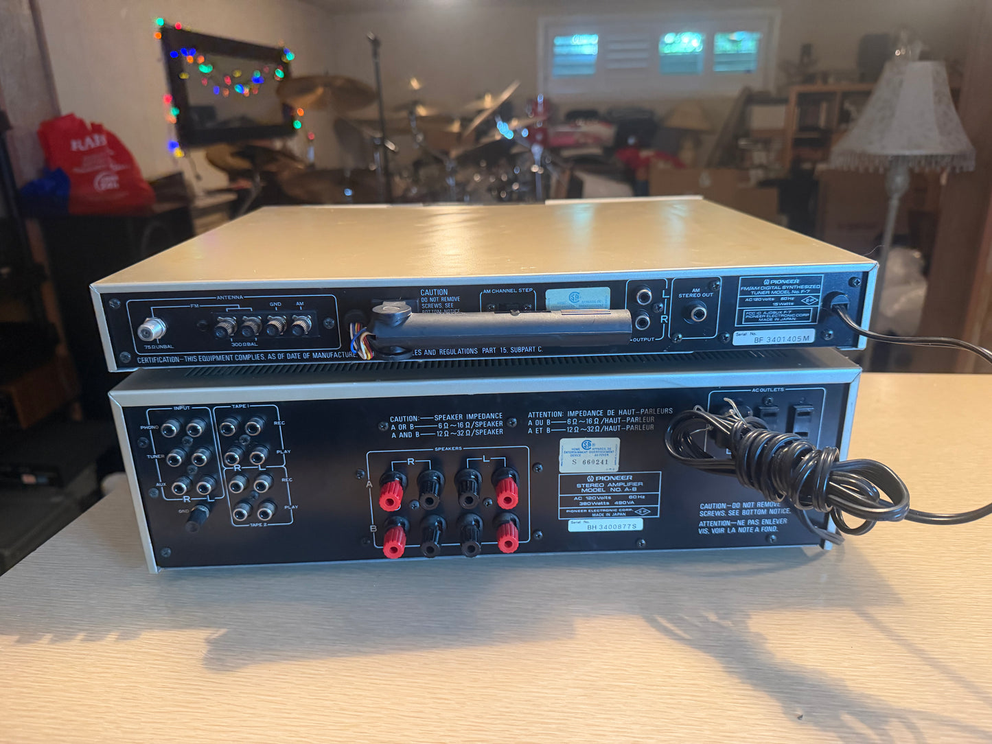 Vintage Pioneer A-8 Amplifier + T7 Tuner Gold Champagne Fresh Service! 90WPC🎶🔥