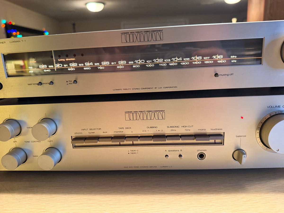 Luxman L-3 Solid State Integrated Amplifier w/ Stereo Tuner T-1 Fresh Service🔥