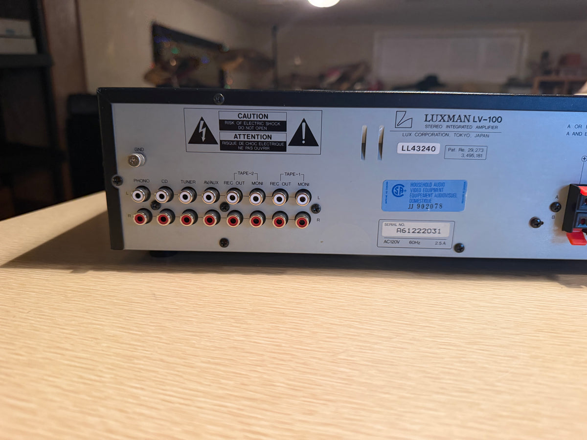 Luxman LV-100 - Stereo Integrated Amplifier Near Mint CND Full Fresh Service🔥🎶