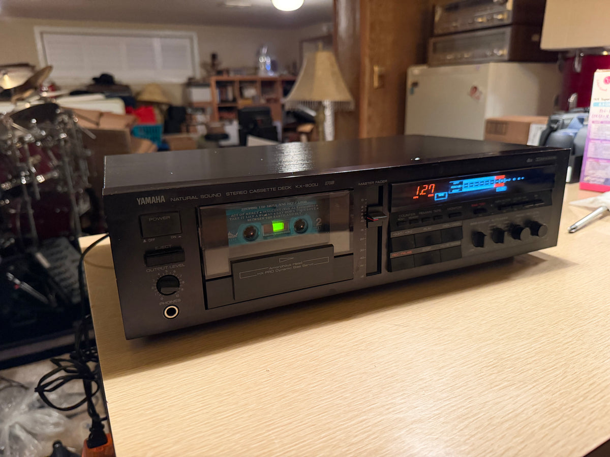 Yamaha KX-800U 3 Head Cassette Deck (SERVICED) Amorphous Head Very Rare 🎶🔥