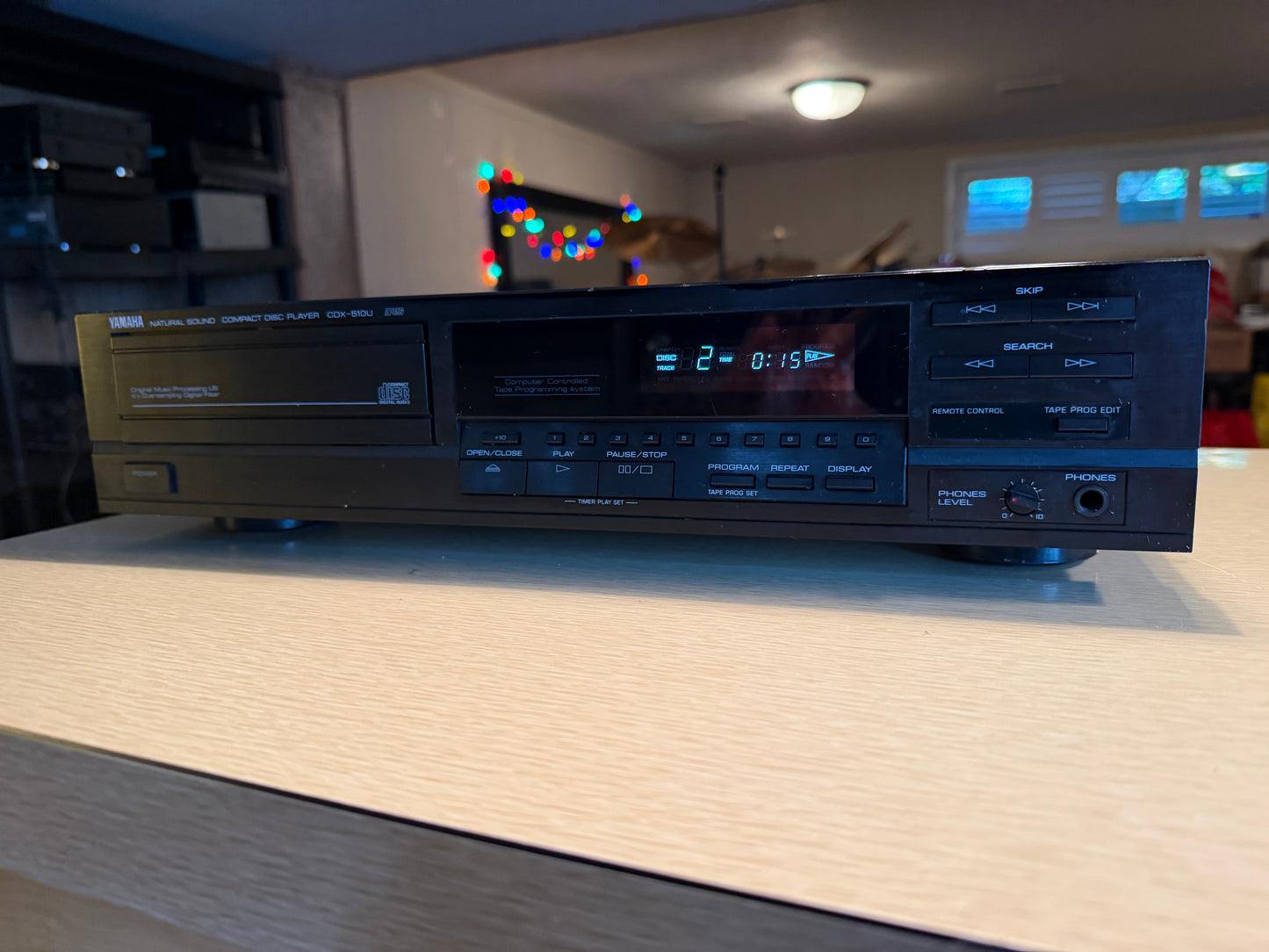 Yamaha CDX-510U Natural Sound Compact Disc Player Freshly Serviced Sounds Crisp!
