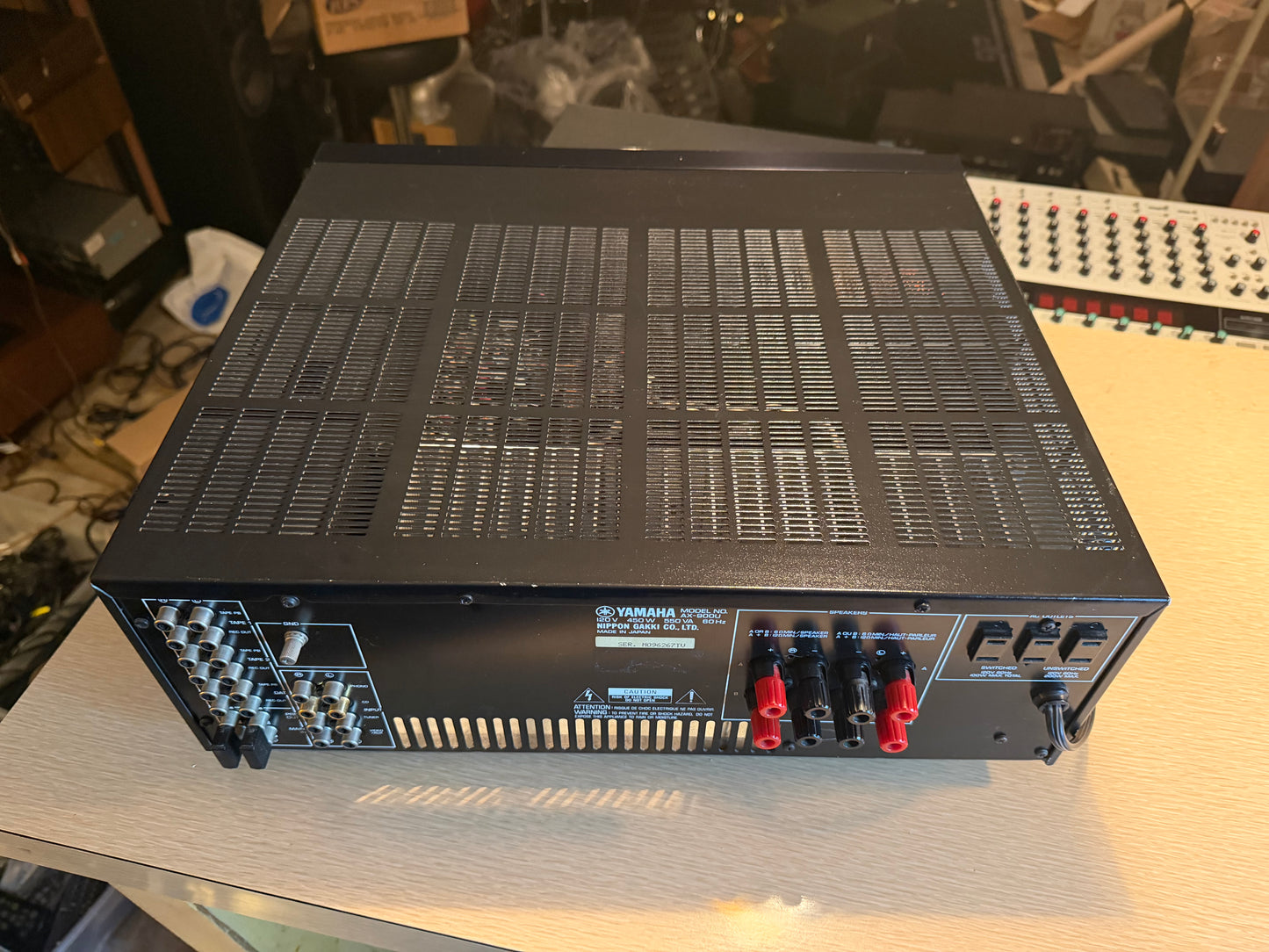 YAMAHA AX-900U Integrated Amplifier Full Fresh Service 130 WPC Near Mint Beast🔥