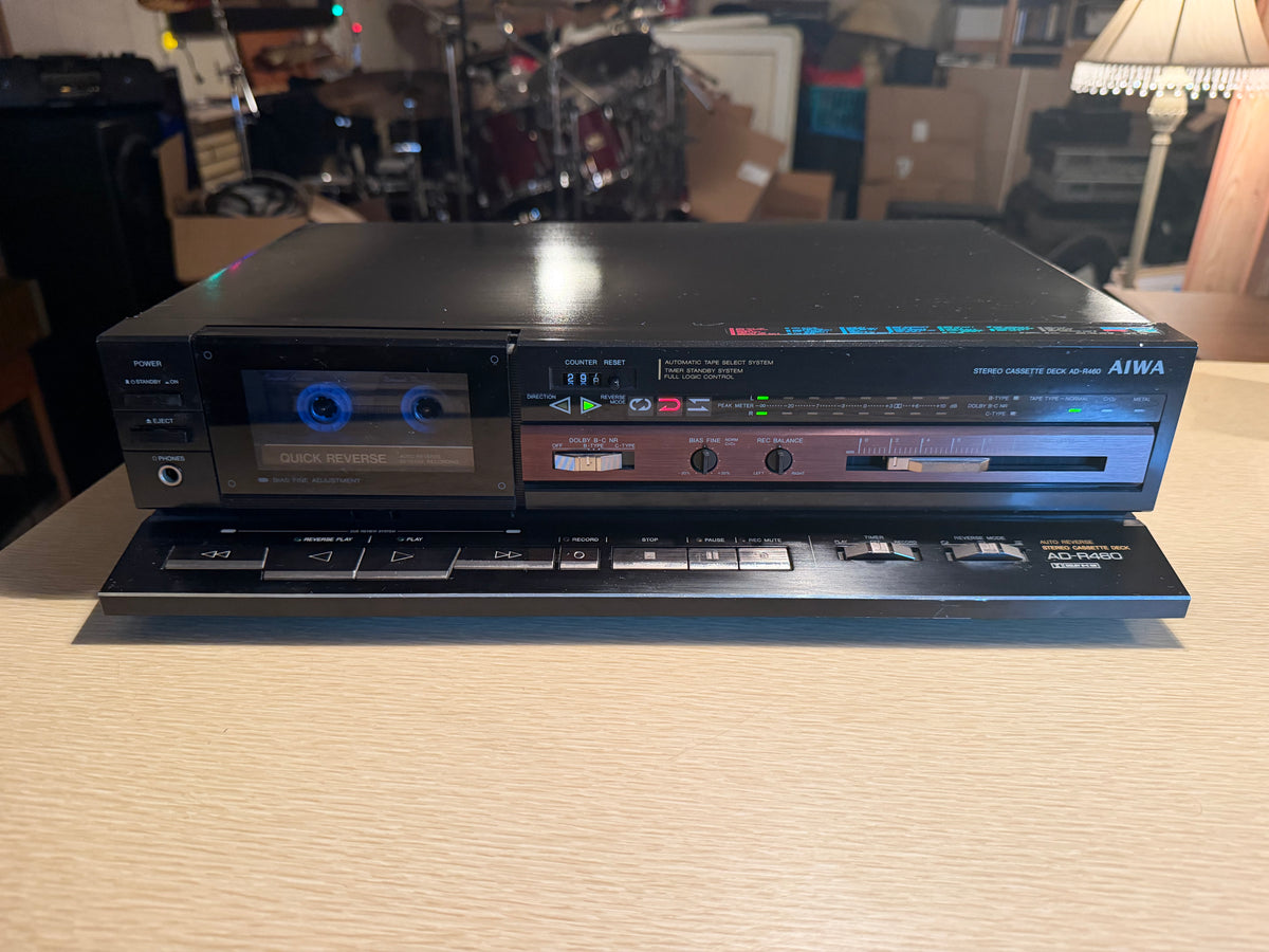 Vintage AIWA AD-R480 Cassette Tape Deck All Belts Replaced Extremely Rare 🎶🔥