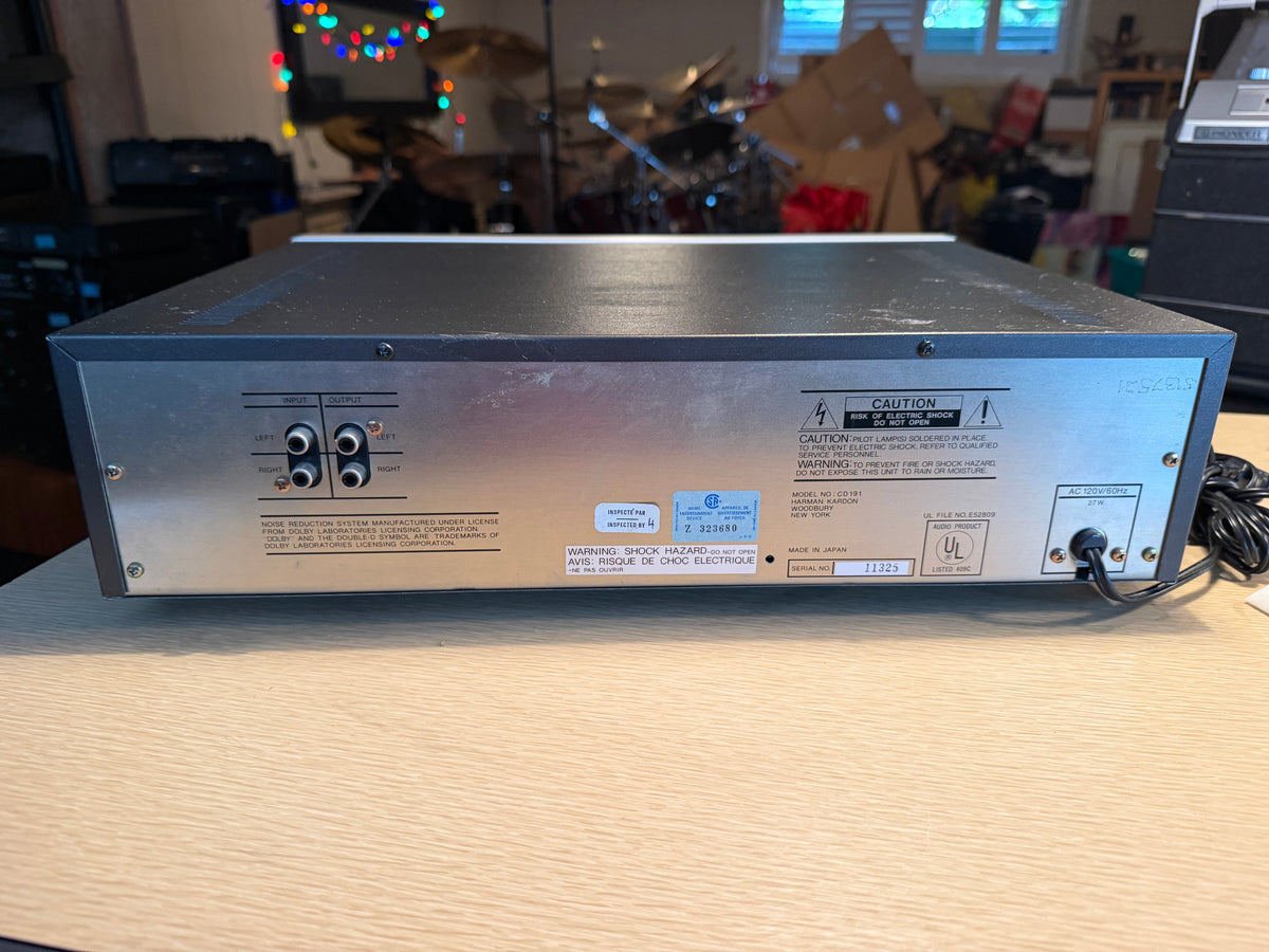 Harman Kardon CD191 High Fidelity Cassette Deck Serviced Sendust Head Dolby🎶🔥