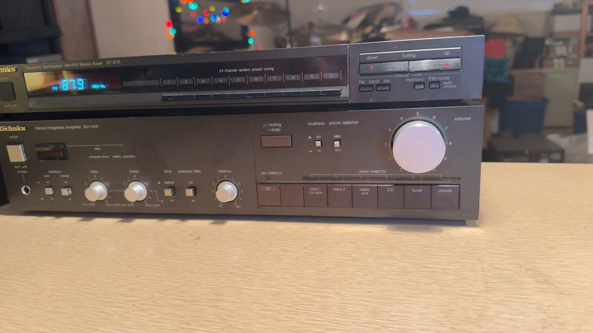 Technics SU-V4X Stereo Integrated Amplifier AMP Receiver+ ST-S76 Tuner Serviced!