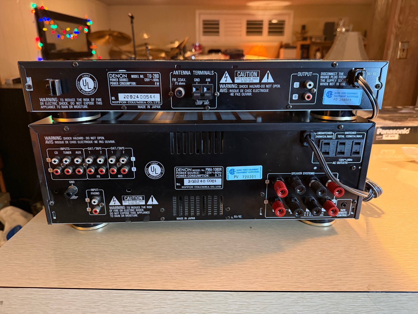 DENON Precision Stereo Amplifier PMA-1080R 105WPC + TU-280 Tuner Fresh Service🔥