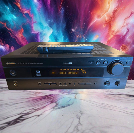 Yamaha HTR-5550 5.1 Channel AV Home Theater  Receiver Amp Serviced Remote Bundle