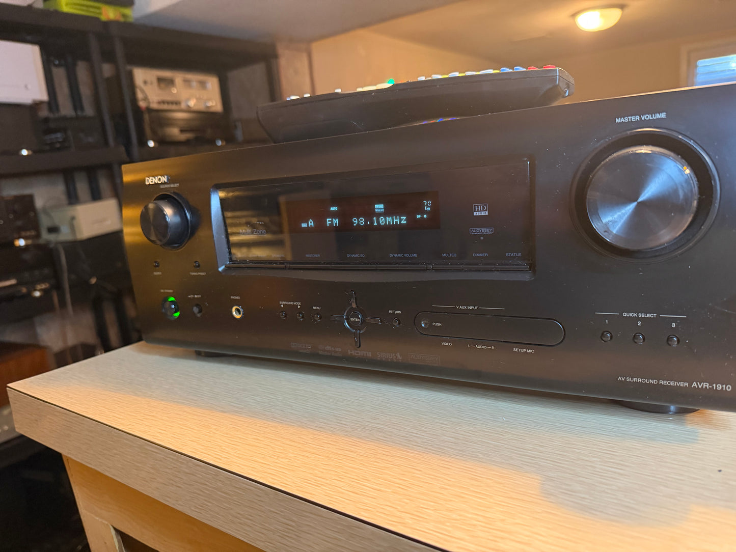 Denon AVR-1910 AV 7.1 Ch Digital Surround HDMI Receiver Remote Bundle SERVICED🔥