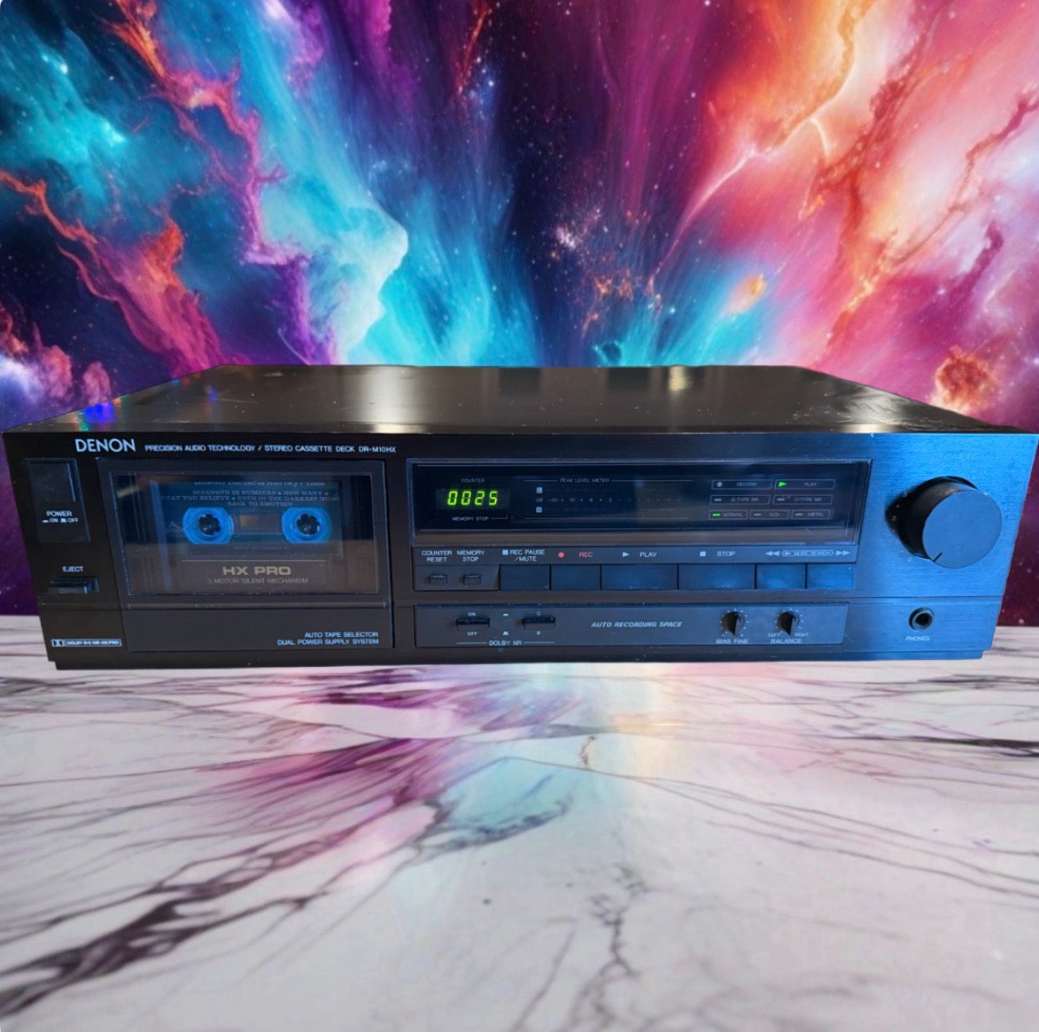Denon DR-M10HX Cassette Deck HXPRO DOLBY C Serviced New Belts High Fidelity Rare