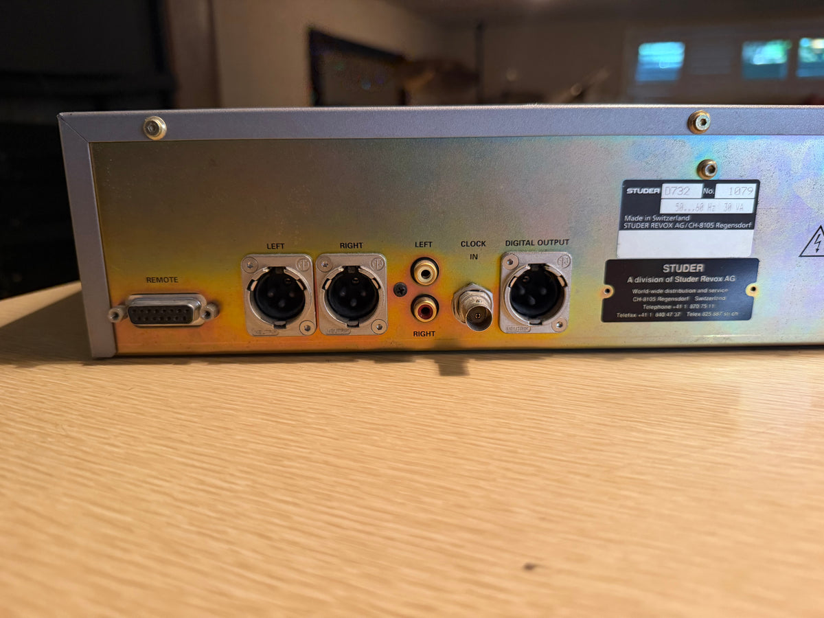 Studer D732 Professional Cd Player Cds Series Rack Mount Very Rare Serviced🔥🎶