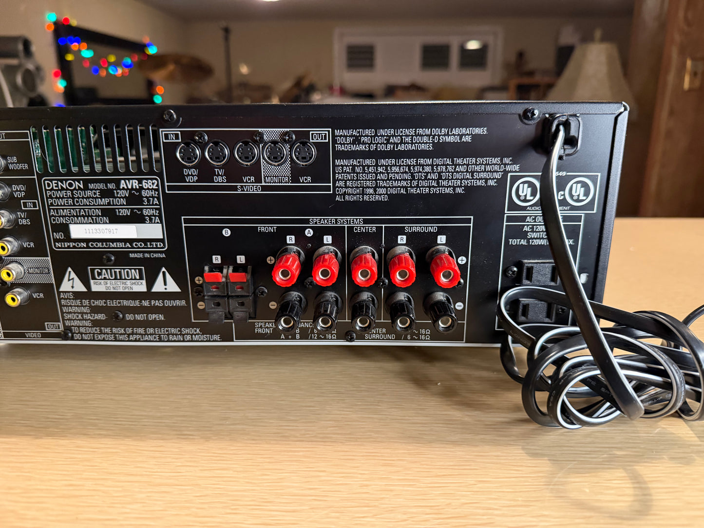 Denon AVR-682 6.1 Channel Receiver Dolby Pro Logic II SERVICED REMOTE Bundle🔥