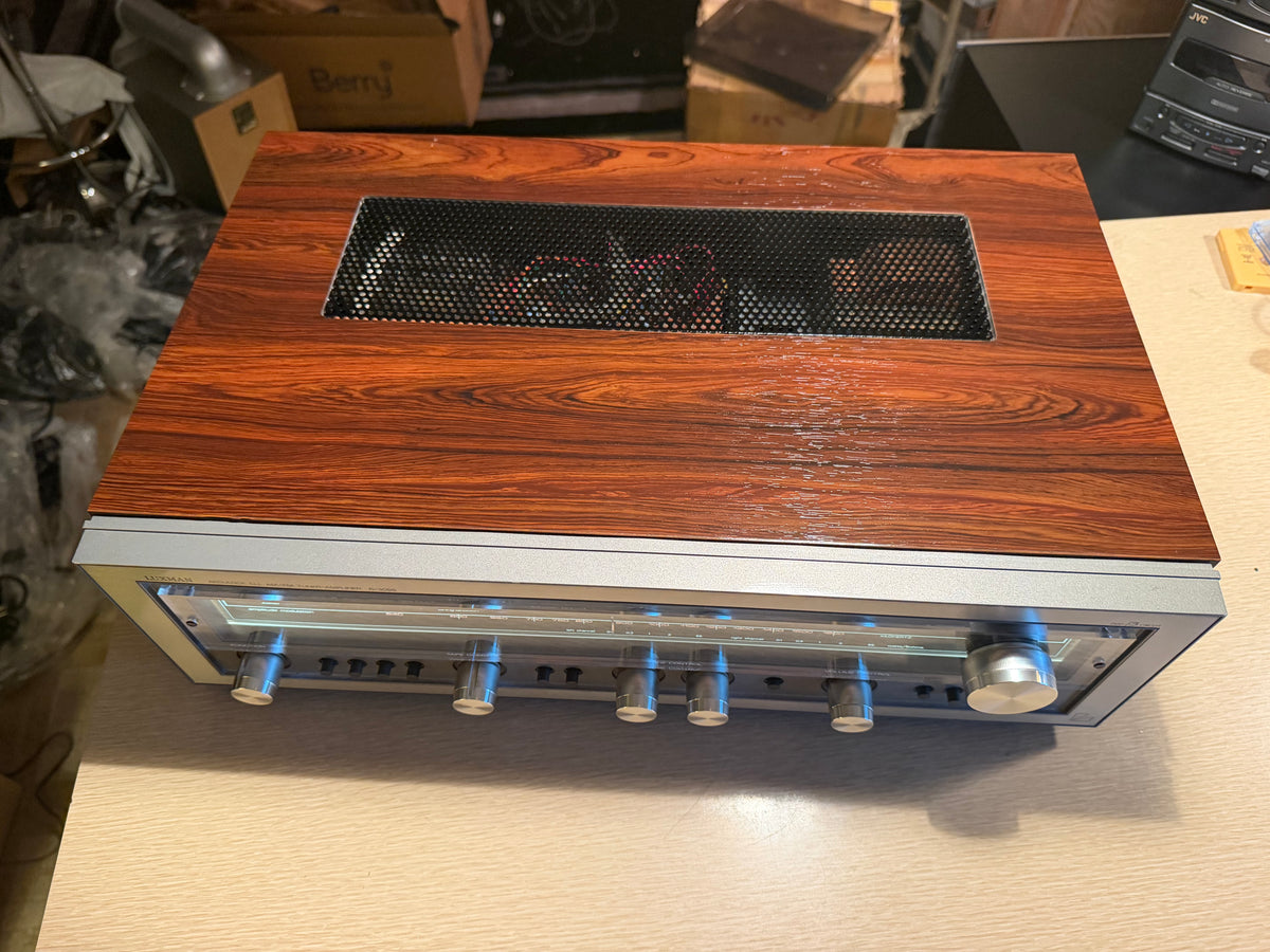 Luxman R‑3055 Stereo Reciever Rosewood Amplifier Near Mint Fresh Pro Service🔥🎶
