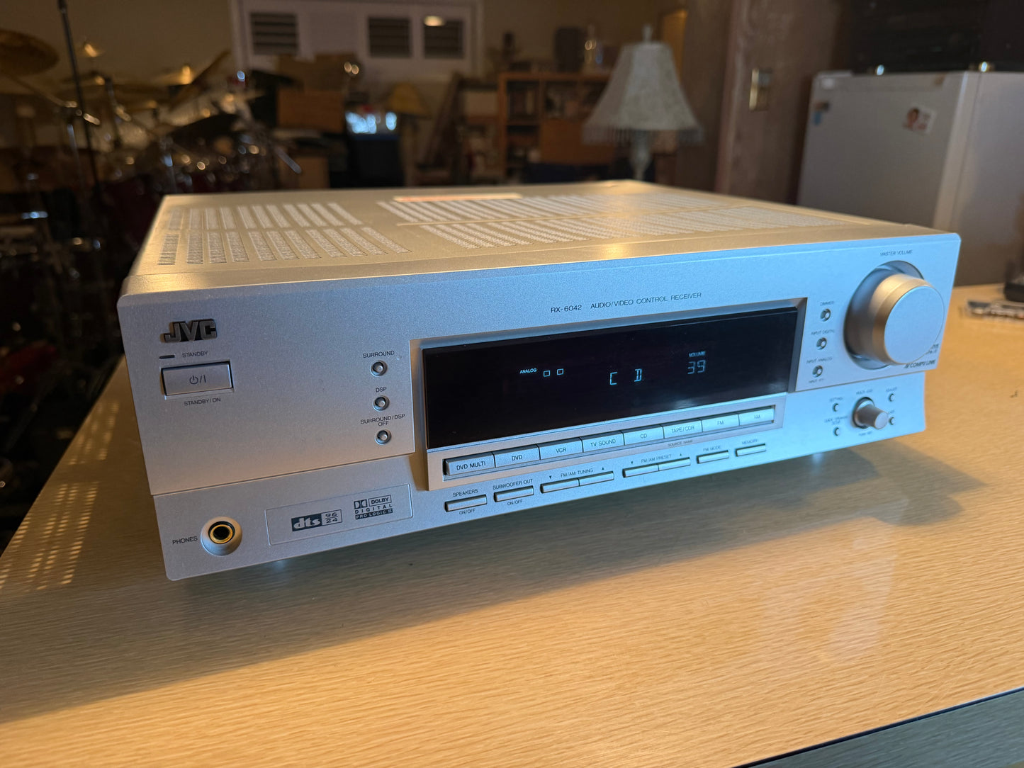 JVC RX-6042 Stereo AM/FM Receiver Amplifier A/V HiFi Tuner Serviced 100 WPC 🔥
