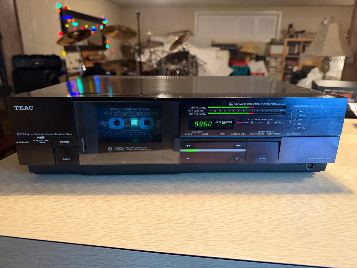TEAC R-777X Cassette Deck 3 Head SUCK FACE! Auto Reverse, dbx, Dolby BC Serviced