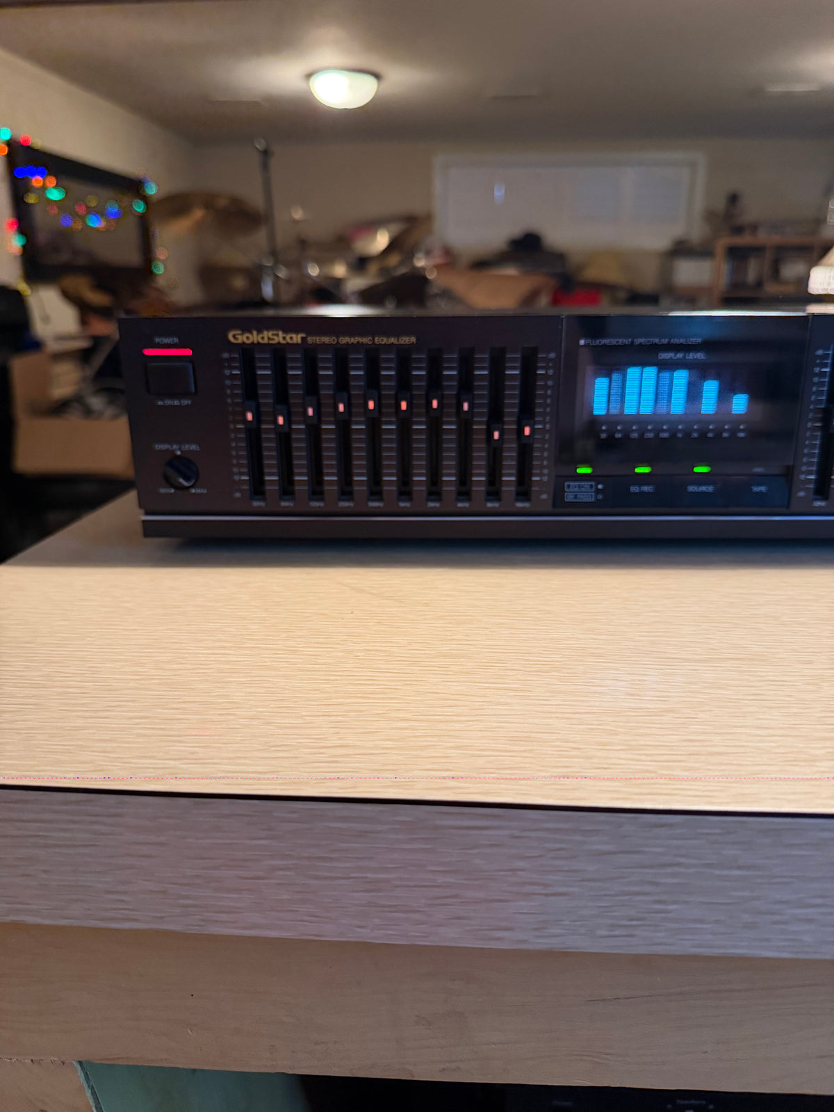 GoldStar GSQ-9310 Stereo Graphic Equalizer Spectrum Analyzer Serviced X Rare🔥