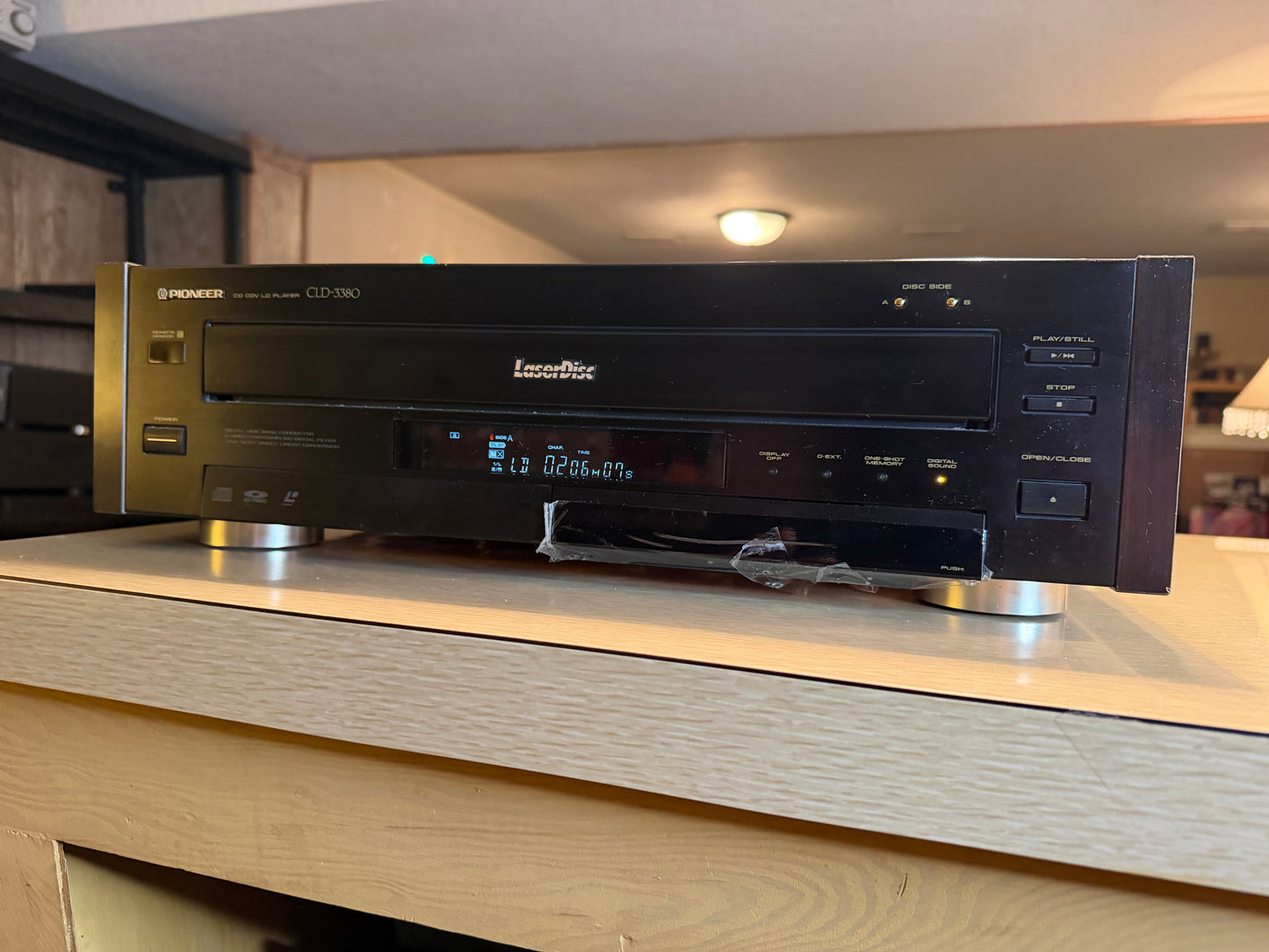 Vintage Pioneer CLD-3380 GREAT LaserDisc Player Vinyl Casing Near Mint Remote✅