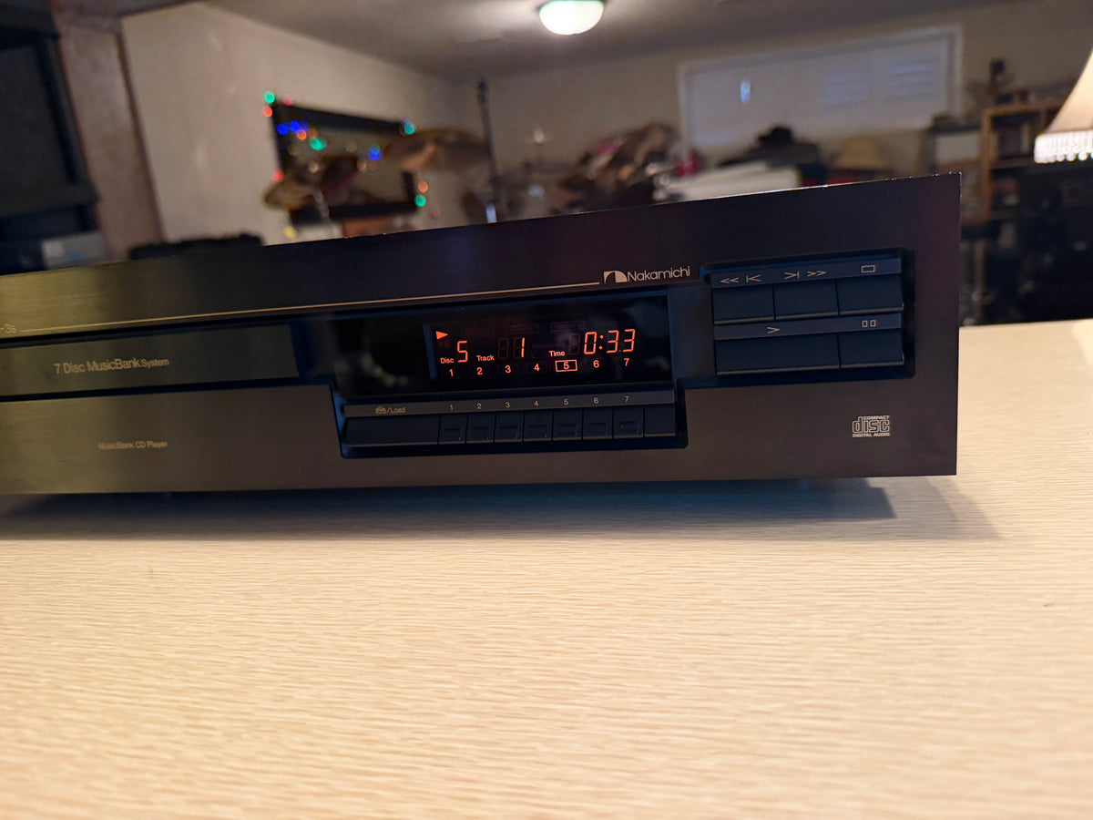 RARE Nakamichi MB-3s Musicbank CD Player Very High Fidelity Fresh Service Remote