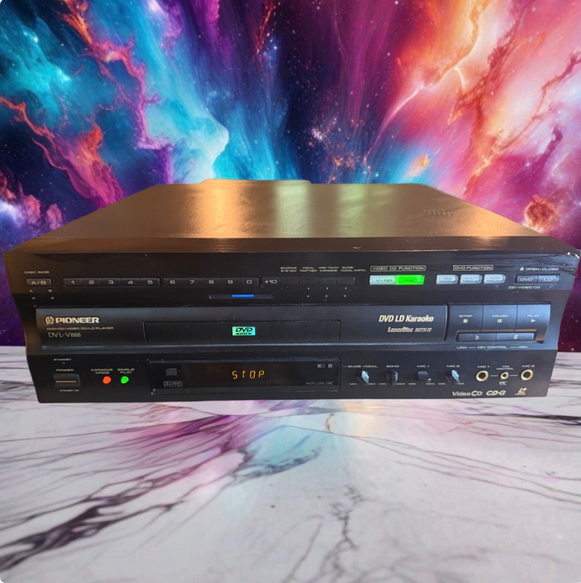 PIONEER DVL-V888 LASER DISC/DVD/VIDEO PLAYER KARAOKE-NO REMOTE-As Is Read Desc 2