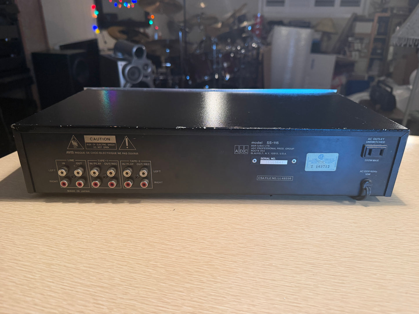 ADC SS-115 Sound Shaper Vintage Stereo Equalizer  Fresh Service Rare Silver Var.