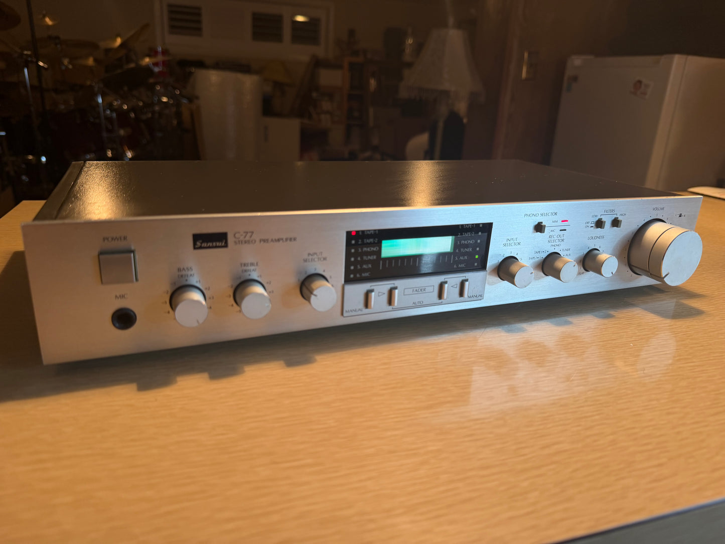 Beautiful Sansui C-77 Stereo Preamplifier Near Mint Freshly Serviced Very Rare🎶