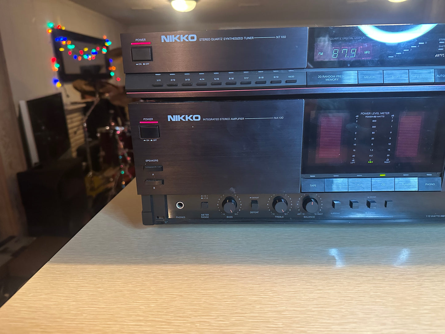 NIKKO NA100 Stereo Integrated Amplifier + NT100 Tuner Fully Serviced RARE!