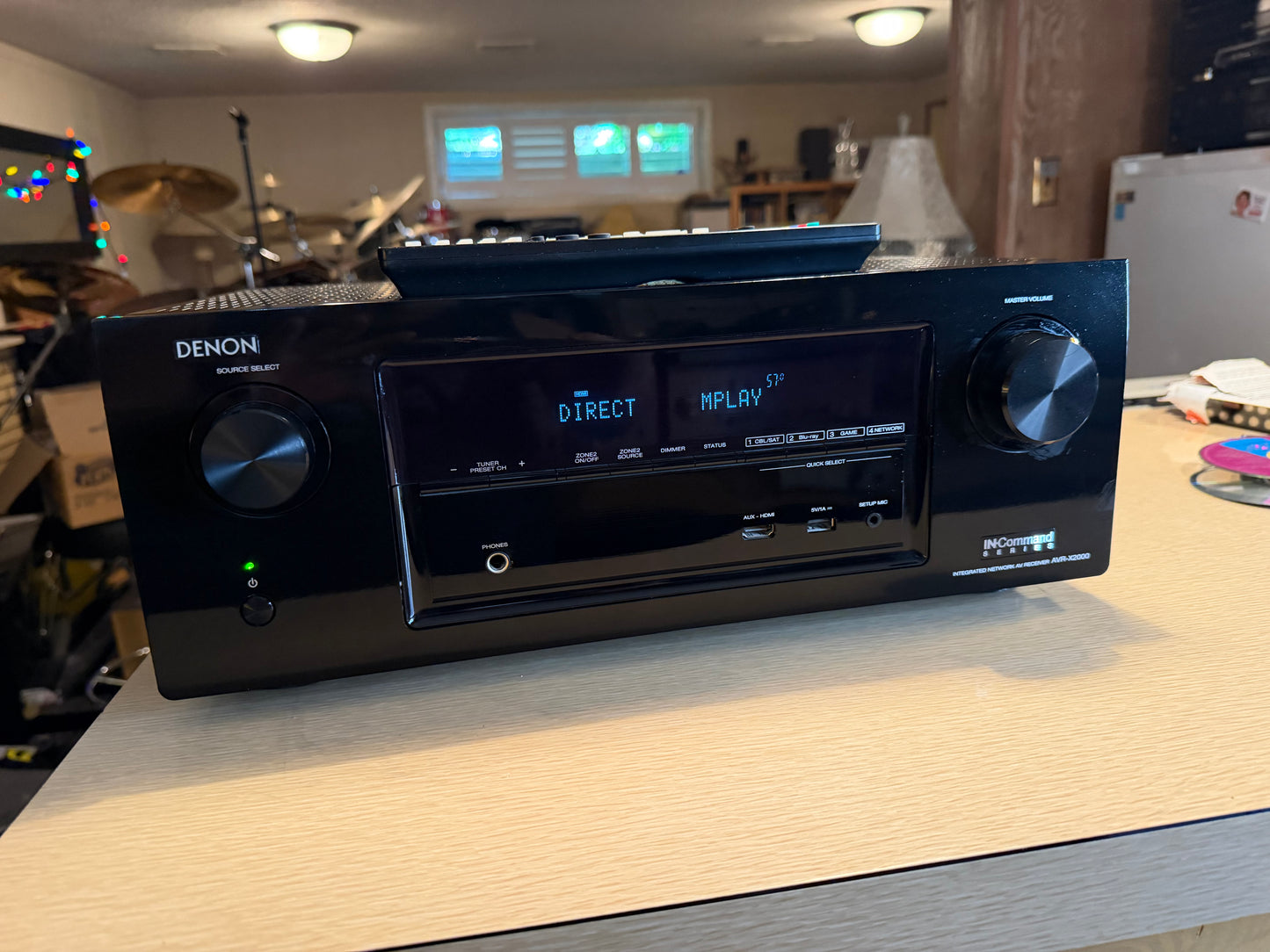 Denon AVR-X2000 7.1 Channel Integrated Network AV Receiver Serviced Rmt Bundle🔥