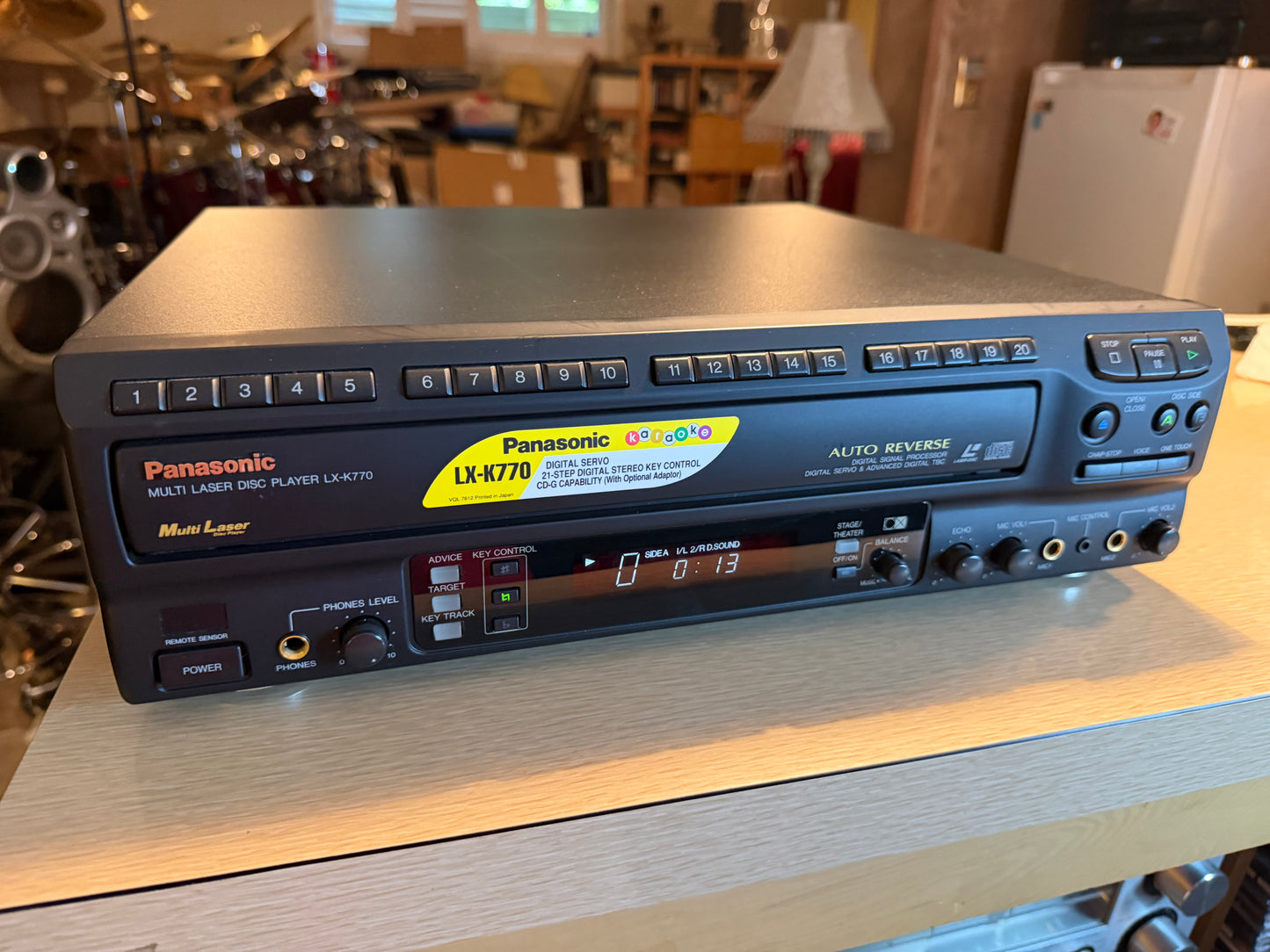 Panasonic LX-K770 Auto-Reverse LD CD Player Mint Condition Fully Tested