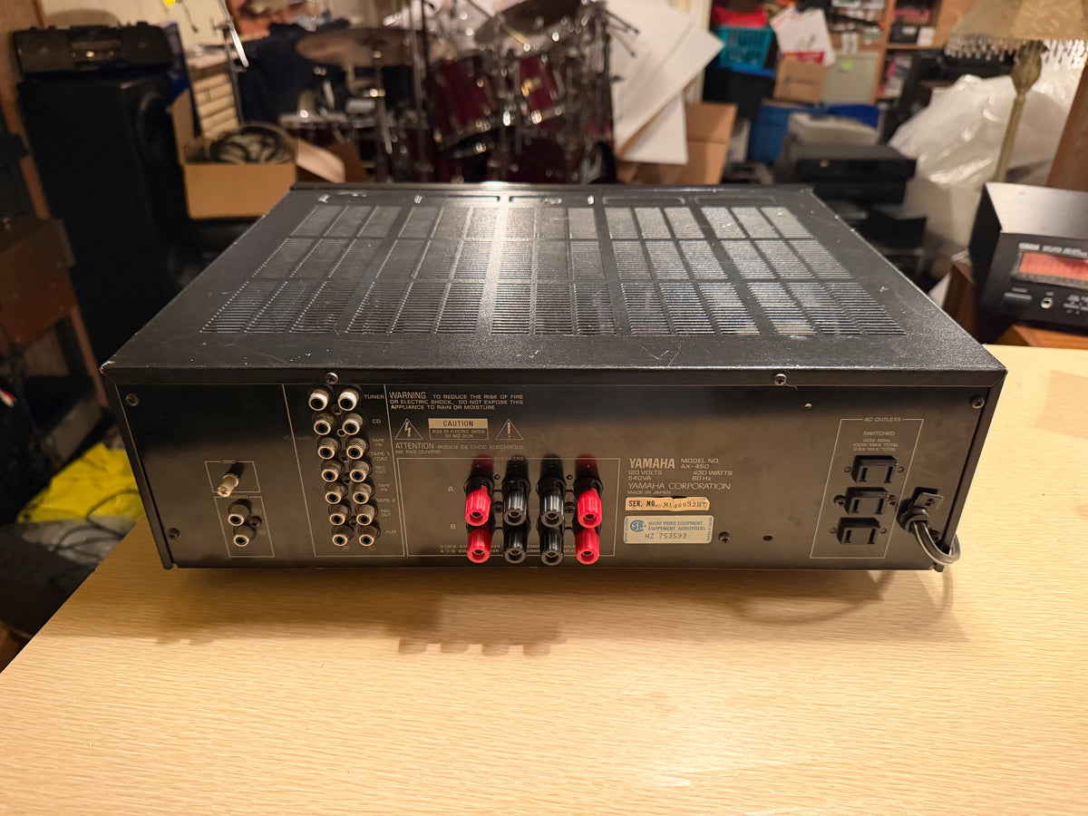 Yamaha AX-450 Natural Sound Integrated Stereo Amplifier Phono 65WPC Serviced🎶🔥