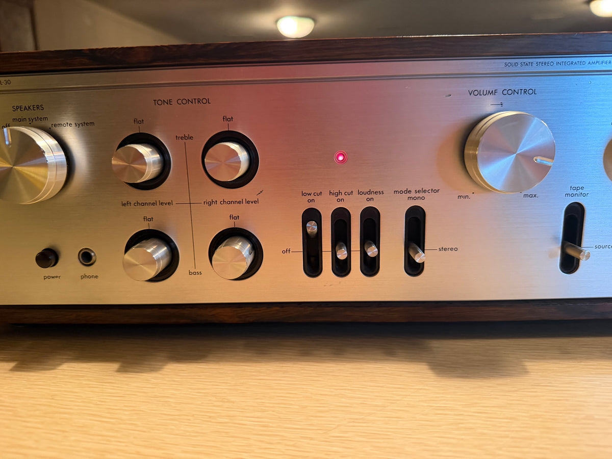 Vintage Luxman L-30 Integrated Amplifier Serviced With Oem Manual Excellent CND!