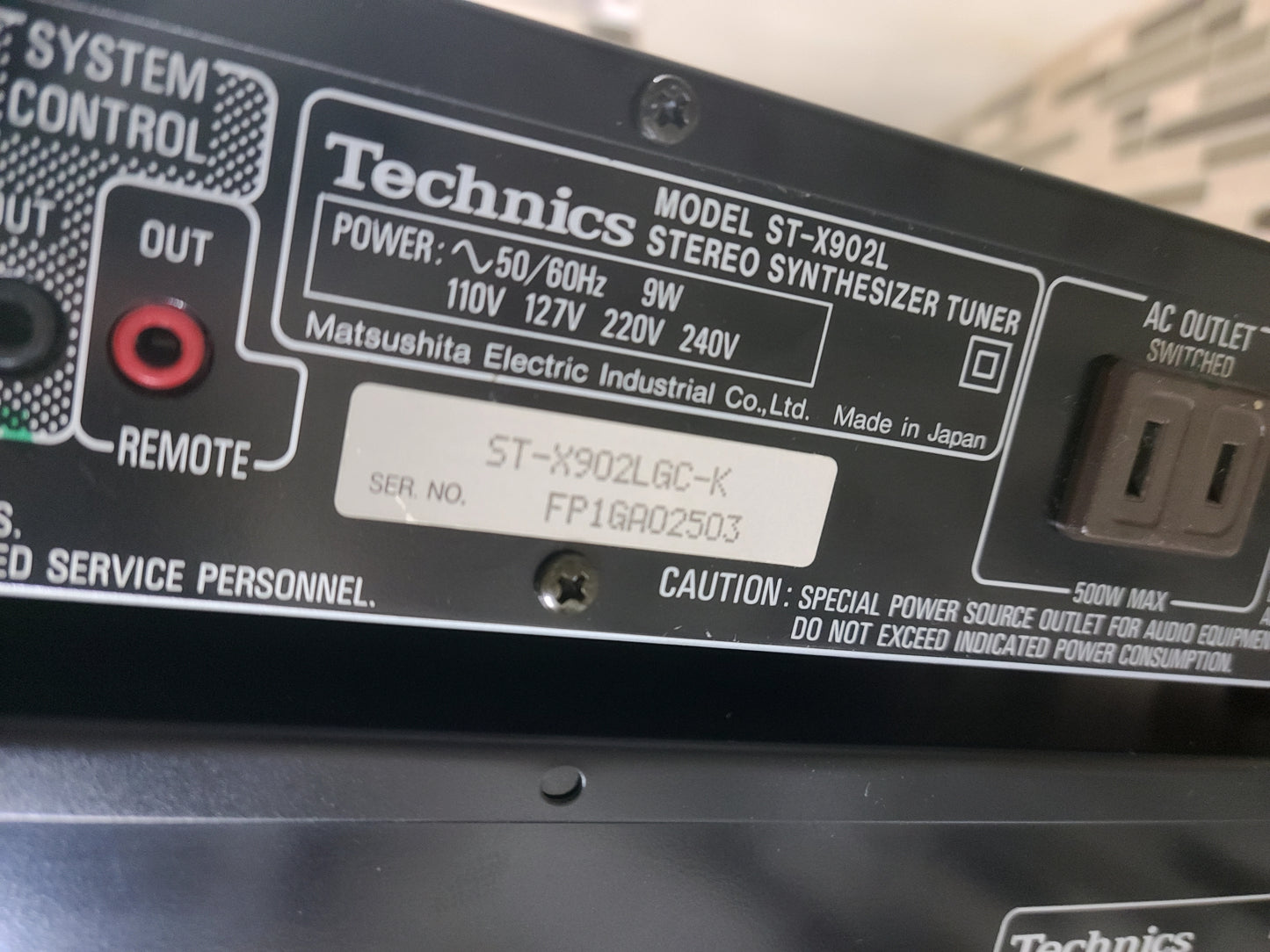 Technics Vintage Stack System SU-X502D Fully Working Rare Hifi Separates