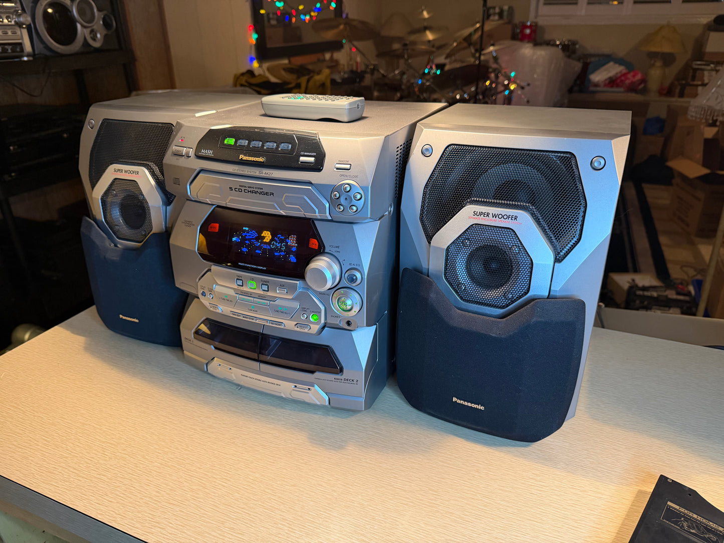 Panasonic SA-AK27 (5 CD). EXCELLENT ALL FUNCTIONS OPERATIONAL GEM💎 Remote Inc✅