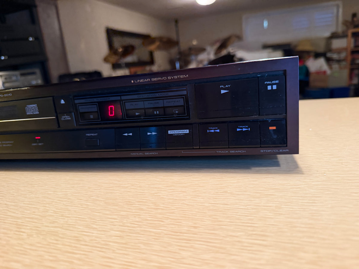 Pioneer CD Player PD-5010 Single Disc Vintage 1985 Belt Replaced Tested Works