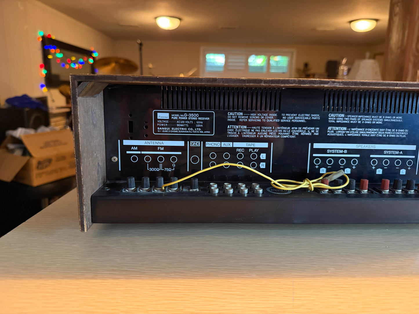 Sansui G-3500 Pure Power Stereo Amplifier Excellent Condition Fresh Pro Service!