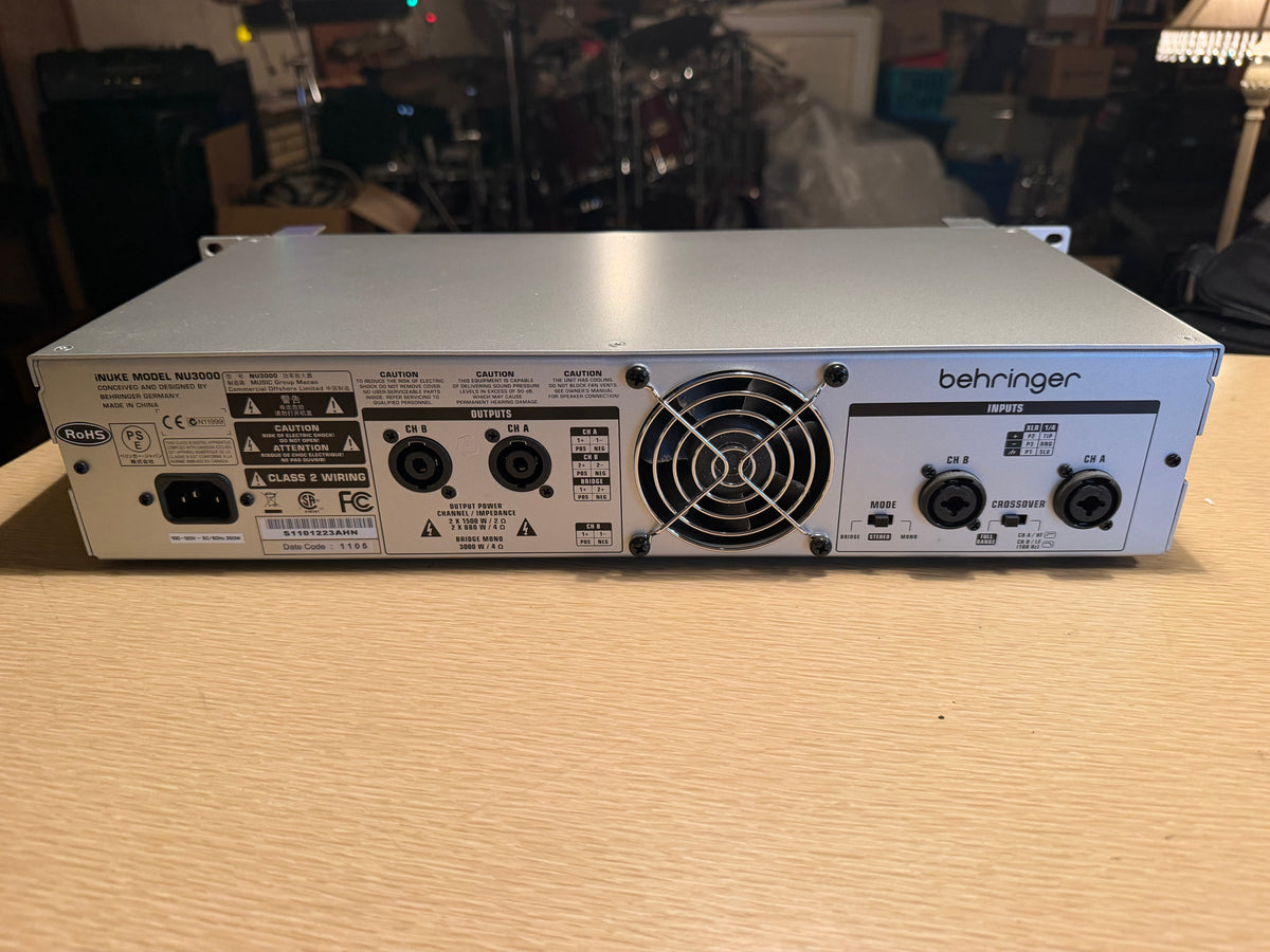Behringer iNUKE NU3000DSP 3000W High-Density Power Amplifier Serviced Beast 🔥🎶
