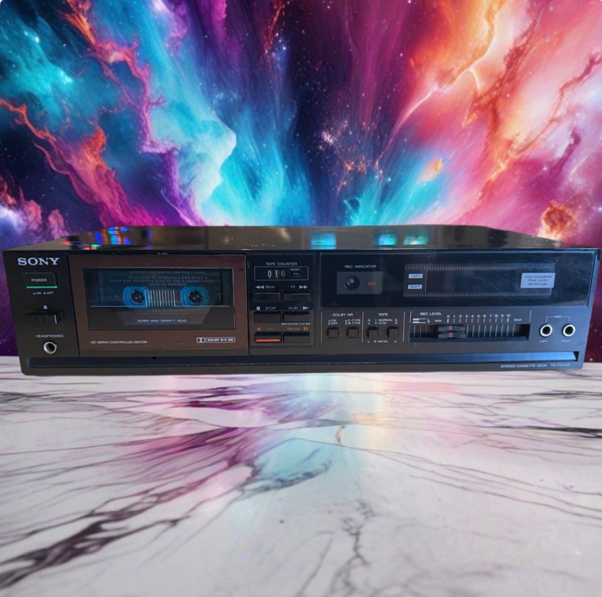 Vintage Sony TC-FX430 Stereo Cassette Deck - Dolby NR Retro Audio Hi-Fi Working!