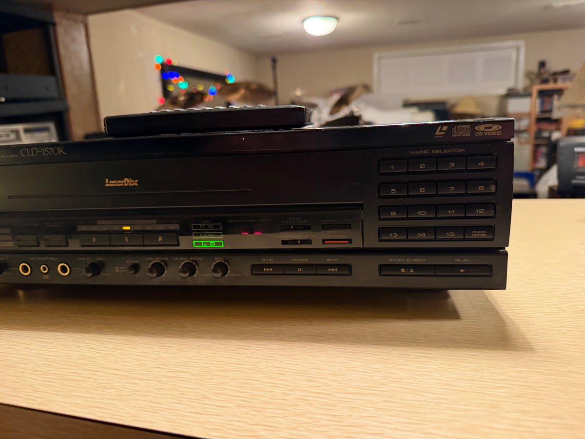 Pioneer CLD-1570k Compact Disc Laserdisc Player  Works Great Very Rare Model🔥