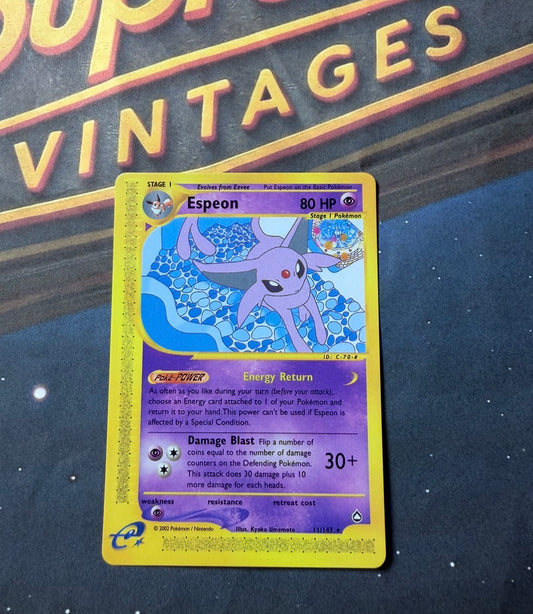 Espeon 11/147 Pokemon Trading Card Game eCard Aquapolis Near Mint TCG NM