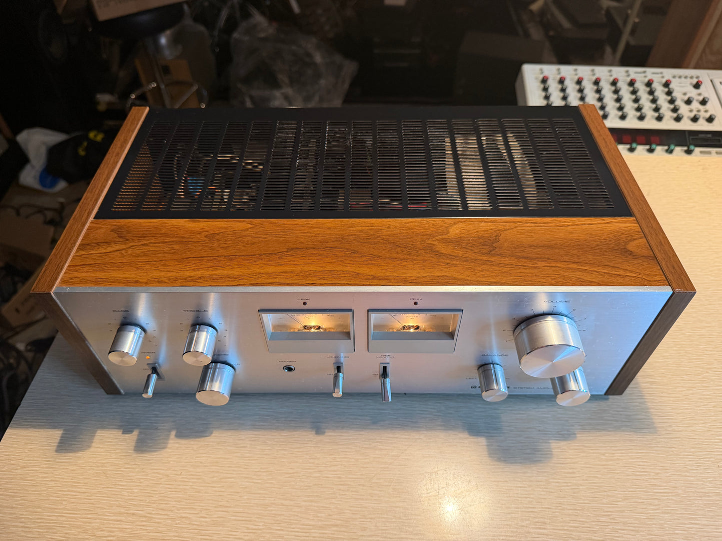 Rare Pioneer SA-6700 Integrated Amplifier Silver Face Vu Meters Fresh Service🎶