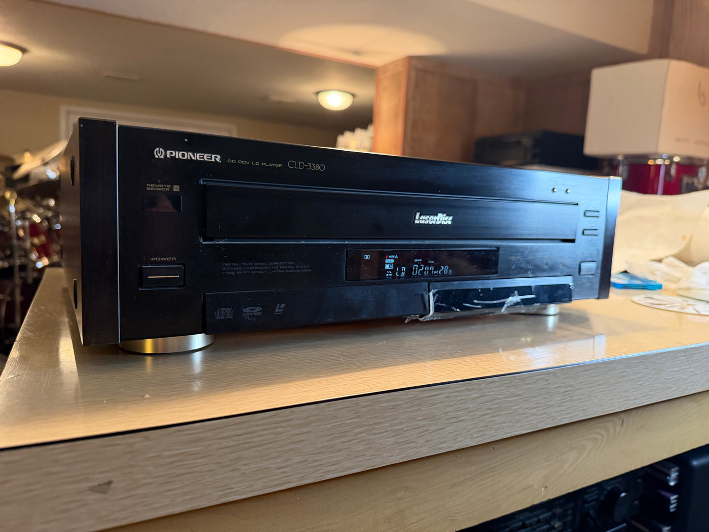 Vintage Pioneer CLD-3380 GREAT LaserDisc Player Vinyl Casing Near Mint Remote✅