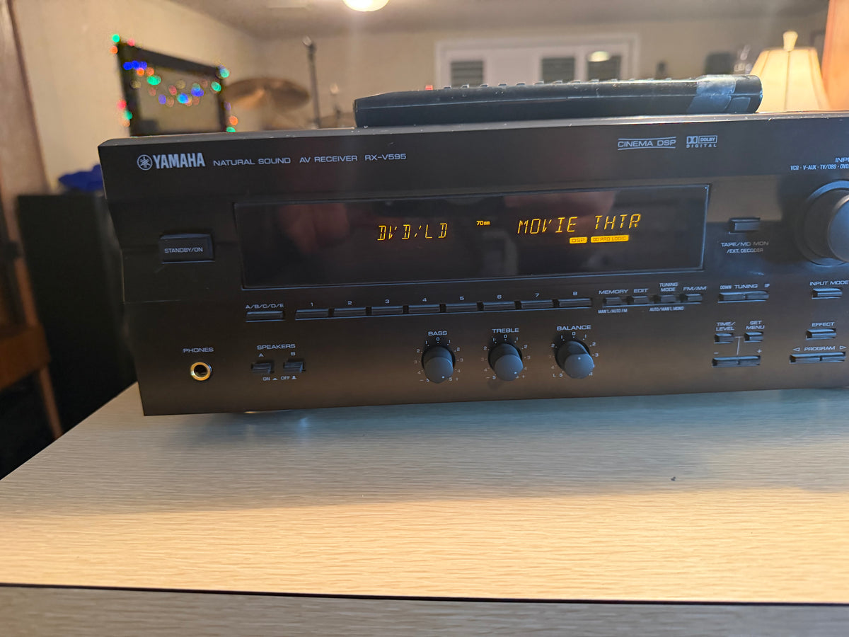 Yamaha RX-595 AM/FM Stereo Receiver Amplifier Serviced Phono & Remote Near Mint!