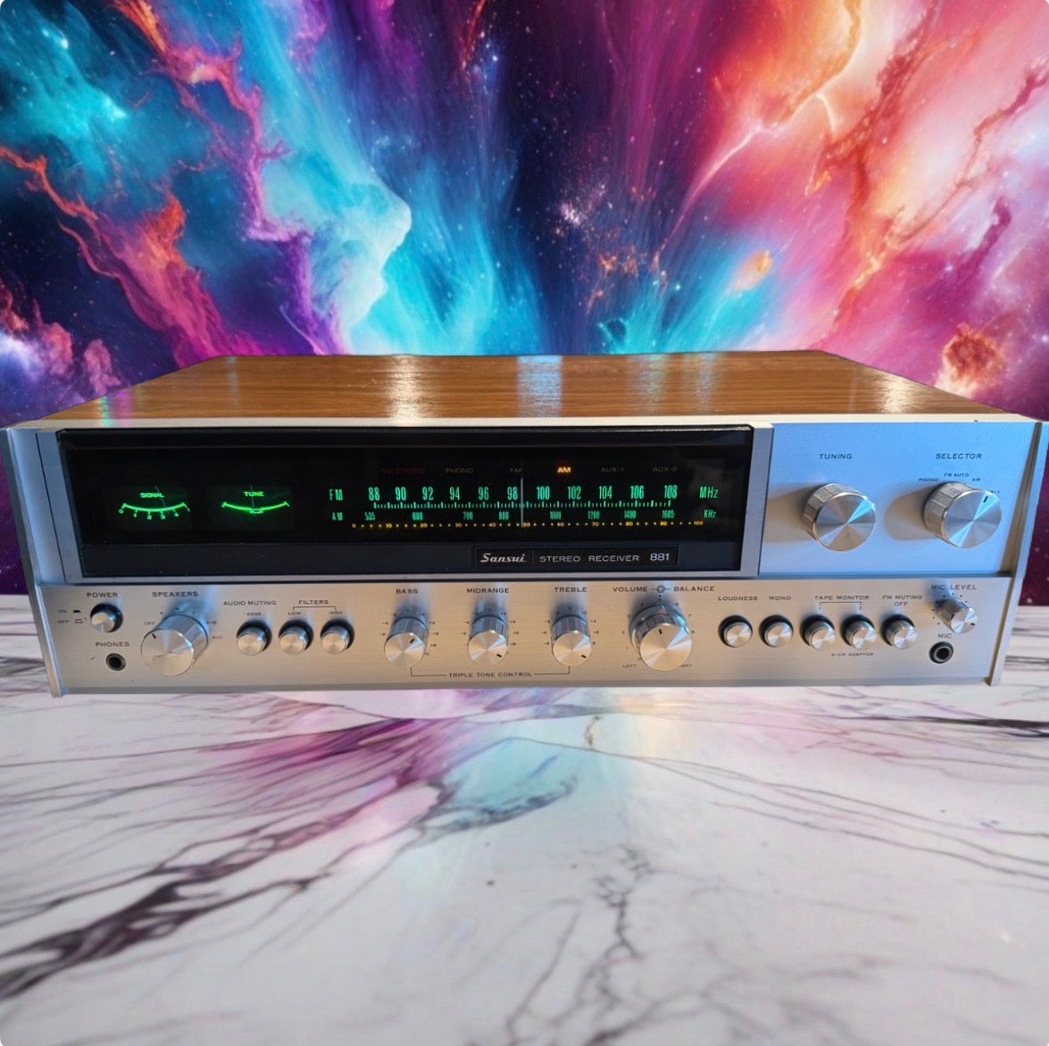 Vintage Sansui 881 Stereo Receiver Recapped Pro Serviced MINT Condition Beauty🎶