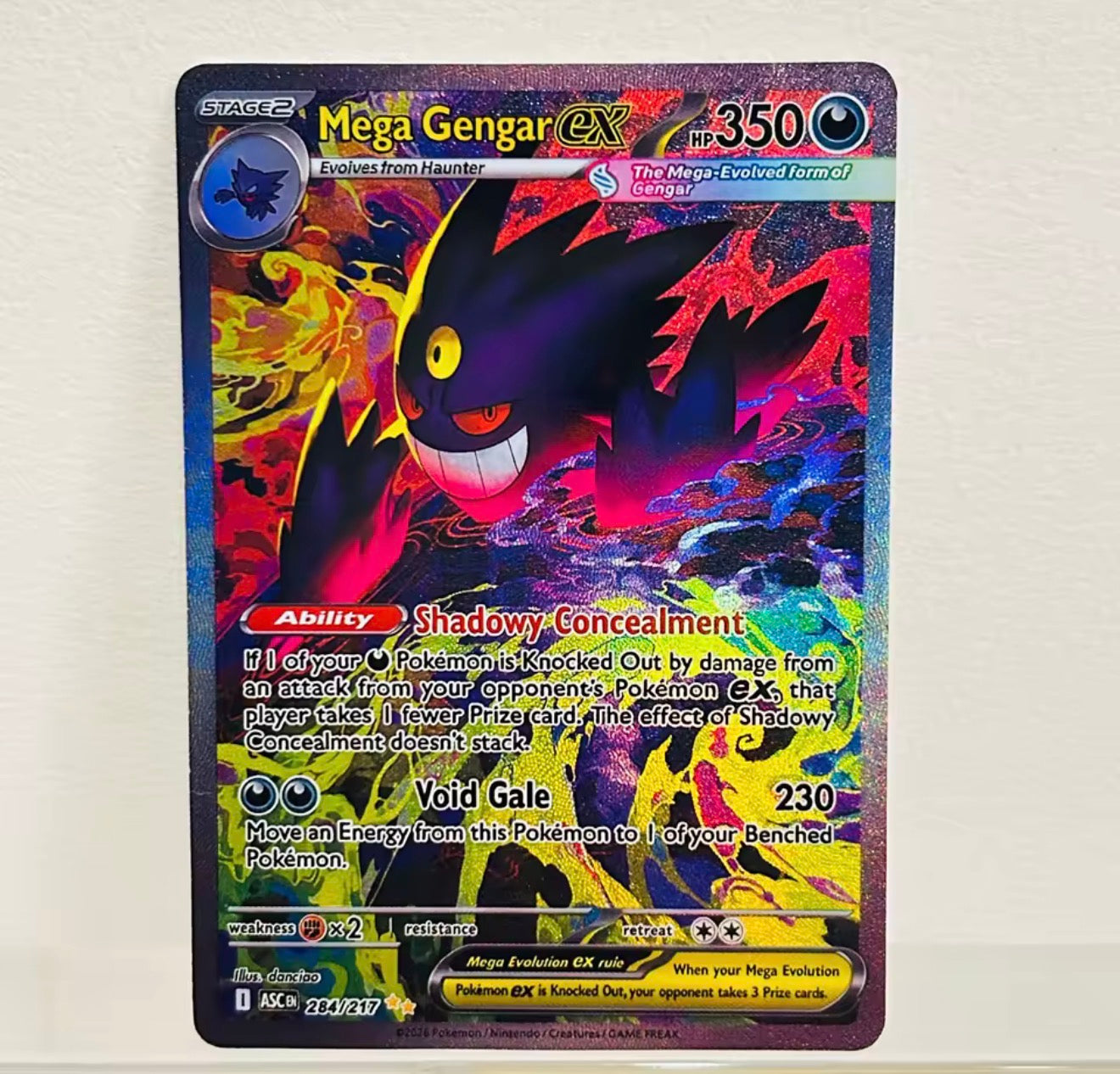 Mega Gengar ex Special Illustration Rare Holo ME: Ascended Heroes 284/217 NM PROXY