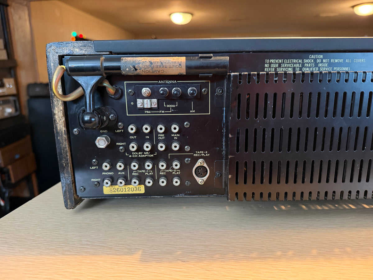 Sansui 9090 Vintage Stereo Receiver w/ Wood Case POWERS ON !!!READ DESC!!!