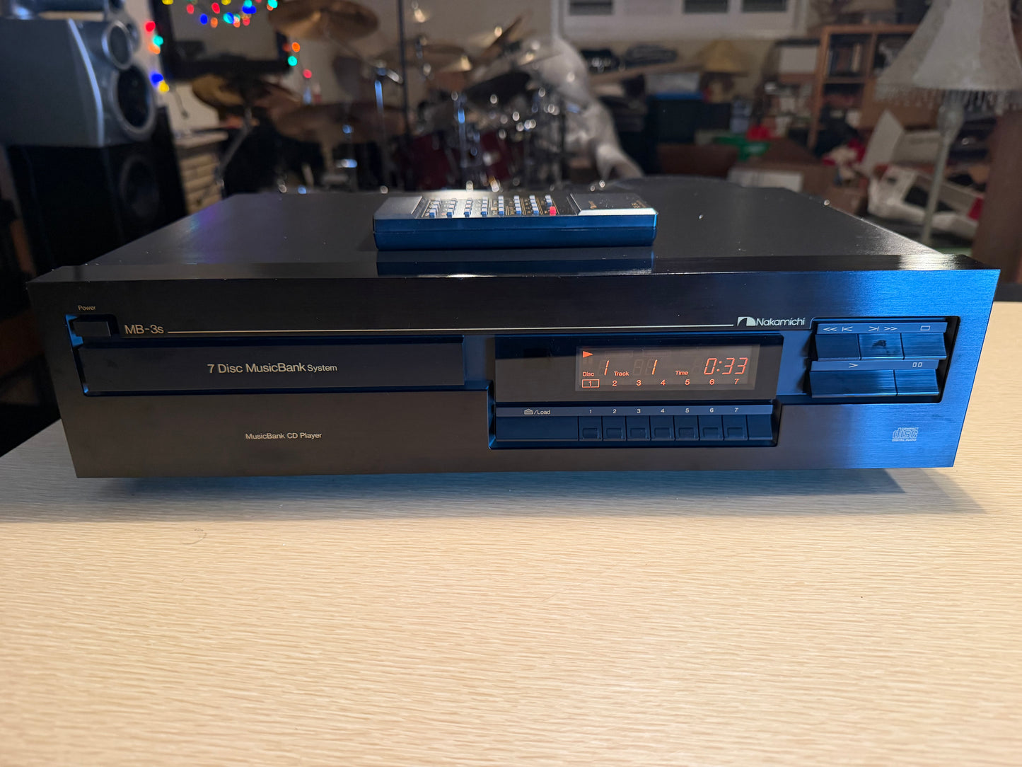 Vintage 1994 Nakamichi MB-3S Music Bank 7 Disc Cd Player FULL FRESH Service Rare