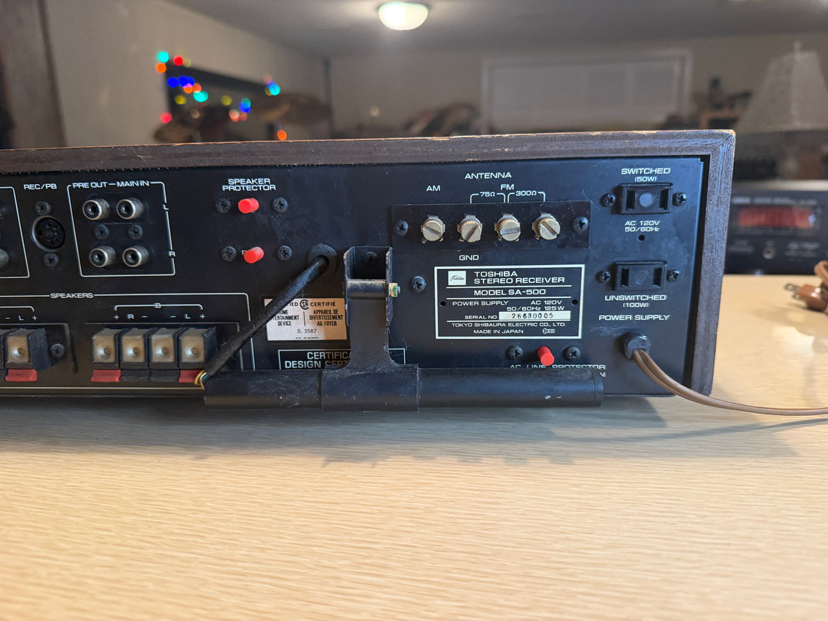 Vintage Toshiba SA-500 2-Channel Stereo Receiver Fully Tested Works Great Rare🔥