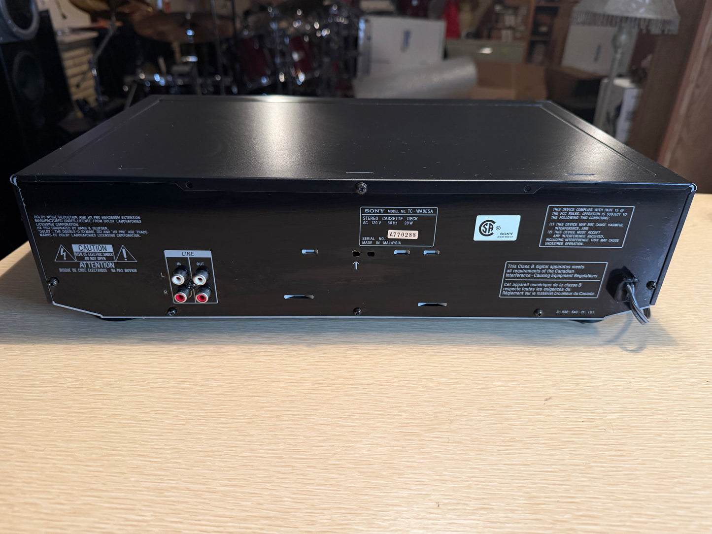 Sony TC-WA8ESA Dual Cassette Deck FULL FRESH SERVICE NEAR MINT SHAPE V RARE🎶🔥