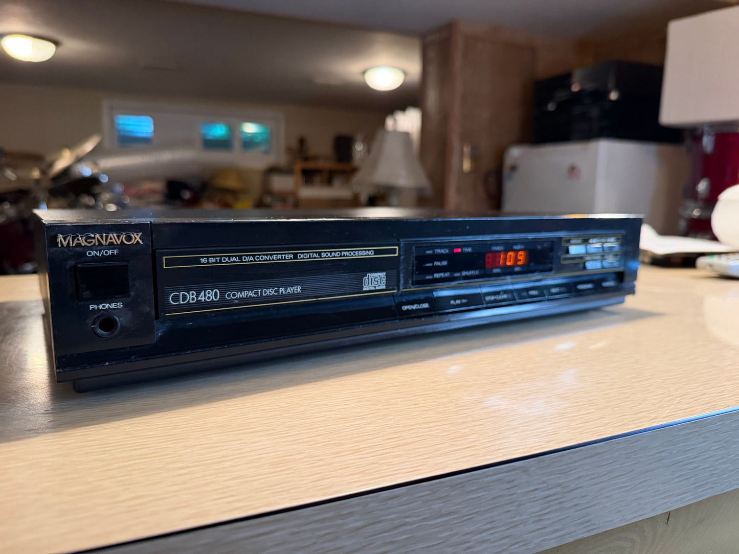 Vintage Magnavox CDB 480 CD Player High Fidelity Serviced New Belts Very Rare🔥