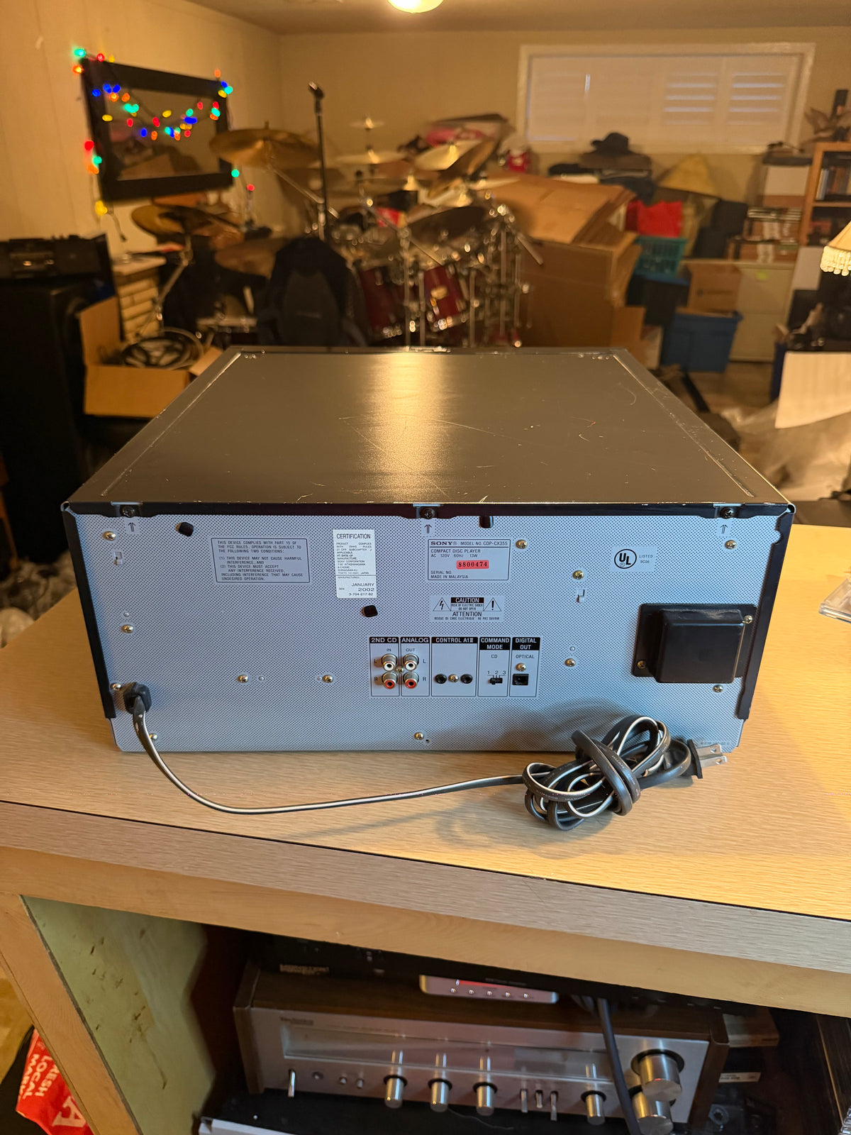 Sony CDP-CX355 300 Disc CD Player Changer - Belts Replaced, Serviced, + Cleaned!