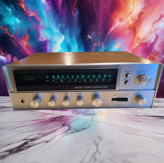 Sansui 551 Stereo Receiver - 1974 Vintage Full Fresh Service Crisp Sound Wow🔥🎶