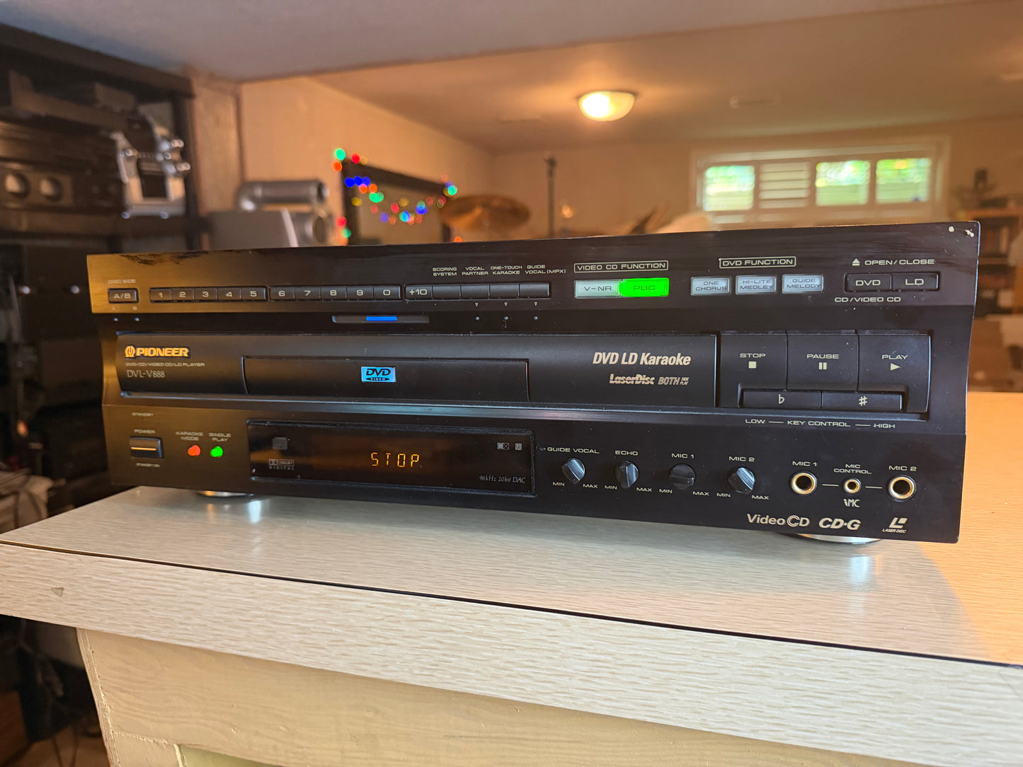 PIONEER DVL-V888 LASER DISC/DVD/VIDEO PLAYER KARAOKE-NO REMOTE-As Is Read Desc 2